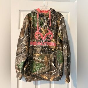 Realtree Camo Hoodie with Pink Lining🩷